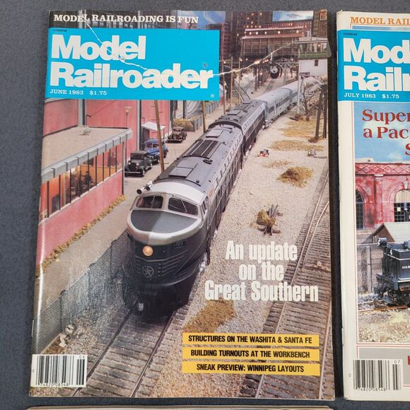 MODEL RAILROADER Magazine Lot 1983 Feb-Dec Monthly Set Vintage Trains Collectors - Picture 13 of 16